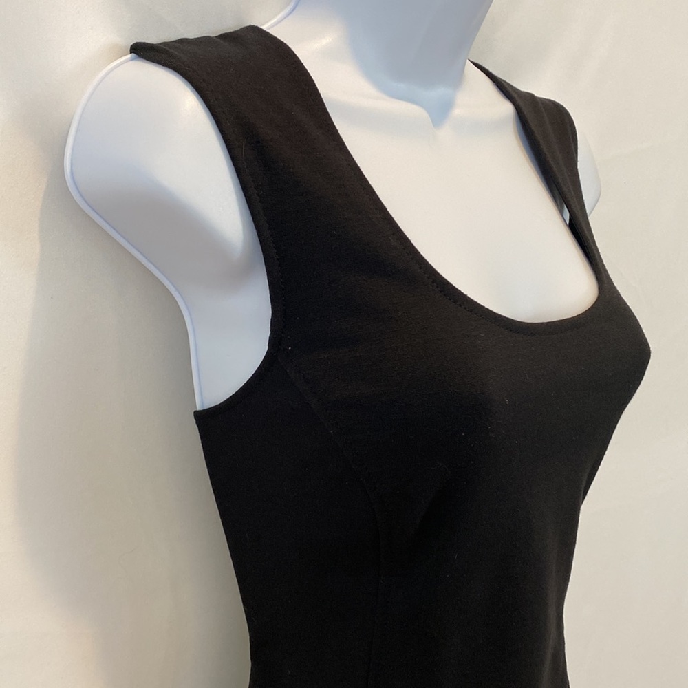 Banana Republic Bodycon sleeveless Little Black Dress in size SP PS Petite Small - Picture 5 of 11